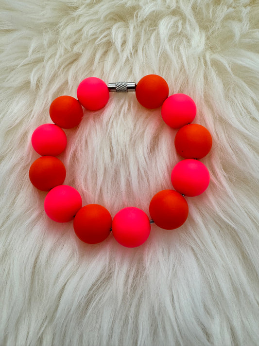 Orange and Pink Cup Charm